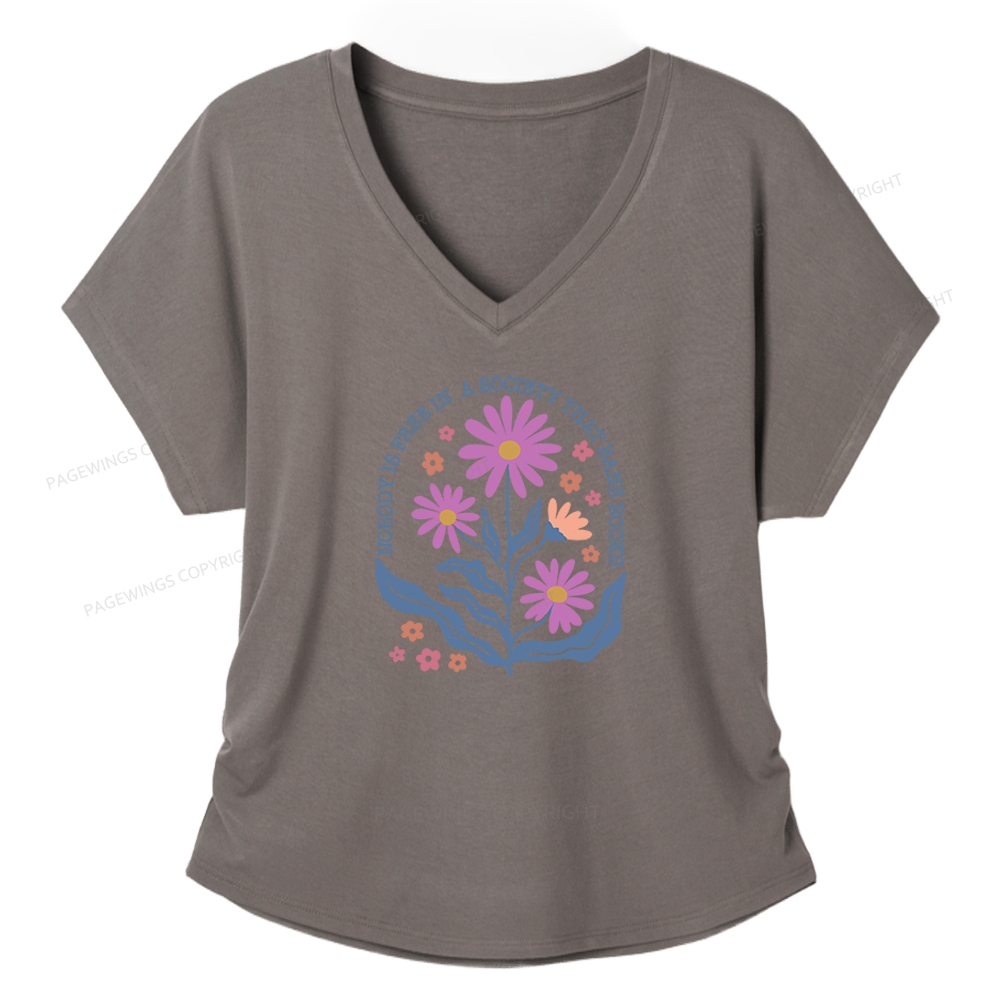 Pagewings Read Banned Books Soft Women's Modal V-neck T-shirt