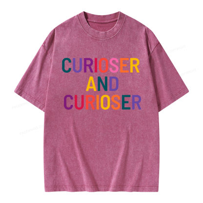 Pagewings Curioser Unisex Washed T-shirt
