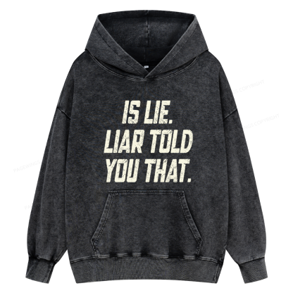 Pagewings Is Lie Liar Told You That Unisex Washed Hoodie