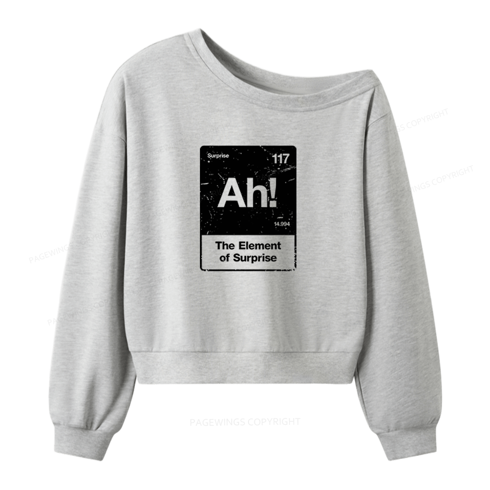 Pagewings The Element Of Surprise Women Off Shoulder Sweatshirt