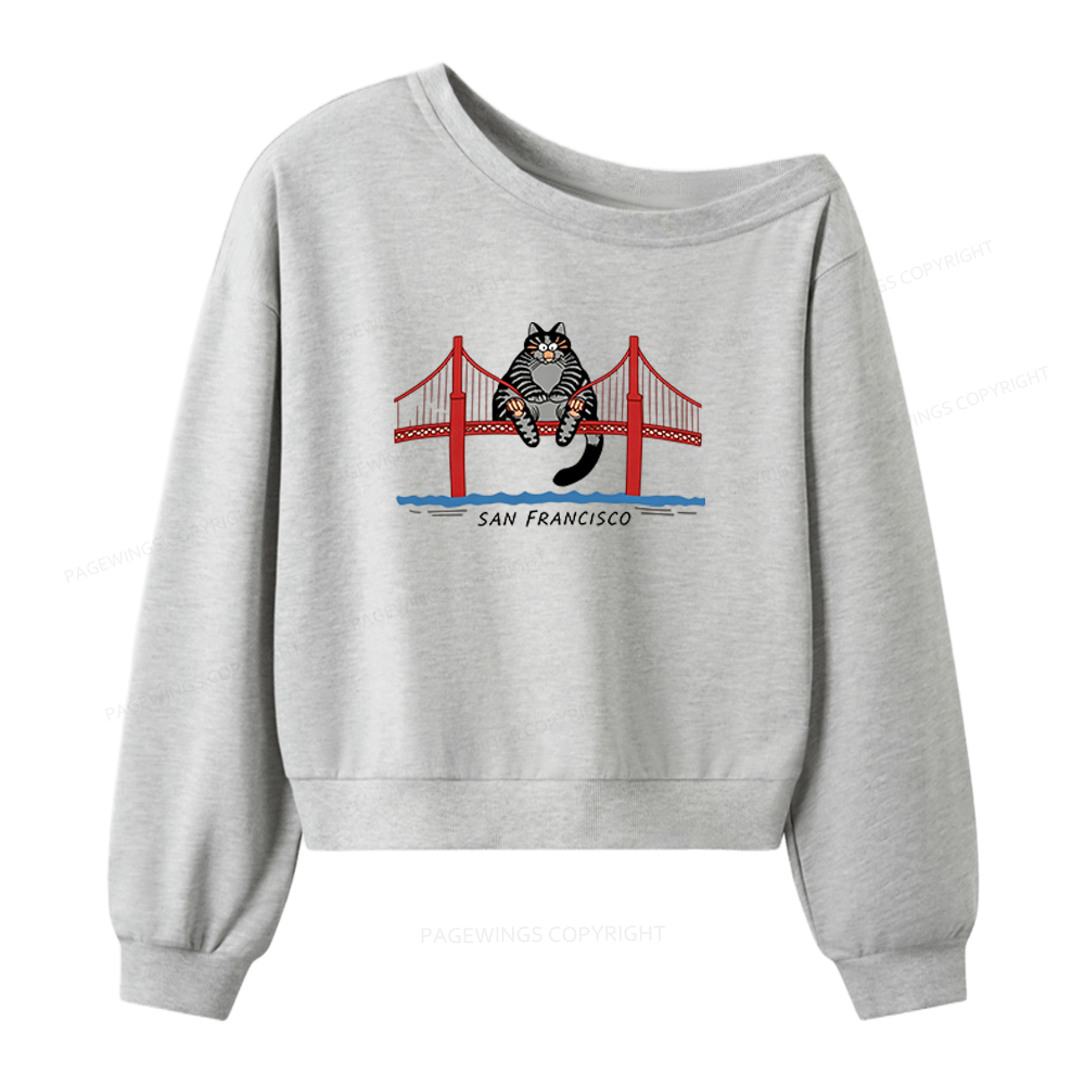 Pagewings Sci-Fi Book Lover Women Off Shoulder Sweatshirt