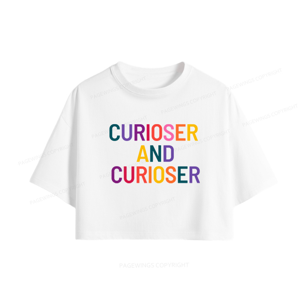 Pagewings Curioser Women Crop Tops