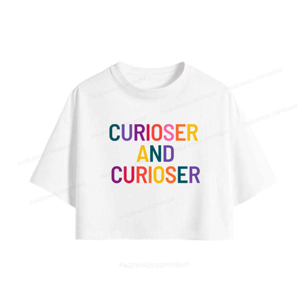 Pagewings Curioser Women Crop Tops