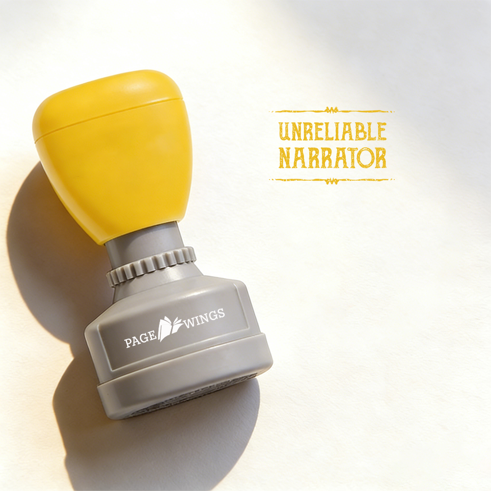 Pagewings Unreliable Narrator Stamp