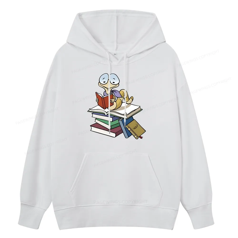 Pagewings Reading Snail and Book Unisex Classic Hoodie