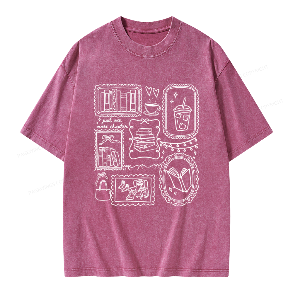 Pagewings Book Lover Unisex Washed T-shirt