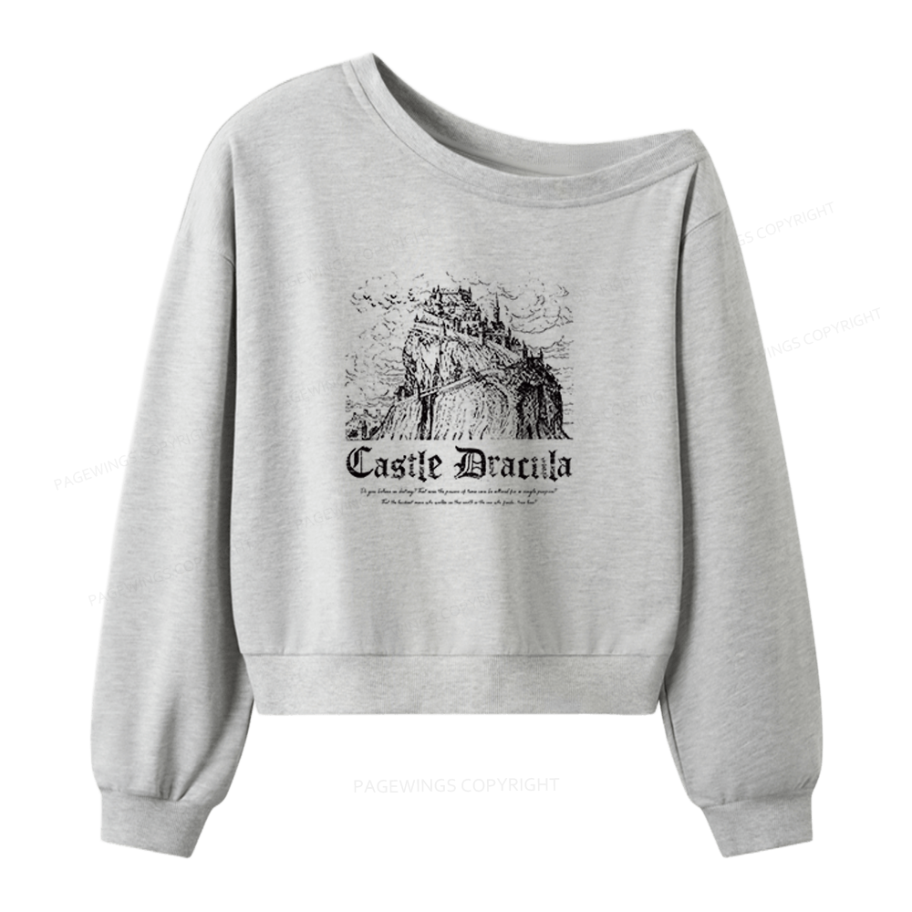 Pagewings Dark Romance Bookish Women Off Shoulder Sweatshirt