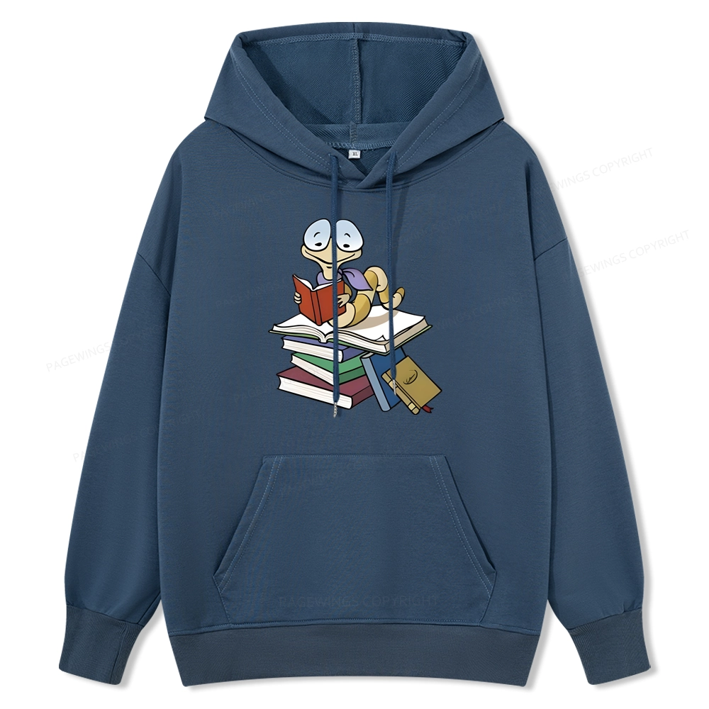 Pagewings Reading Snail and Book Unisex Classic Hoodie