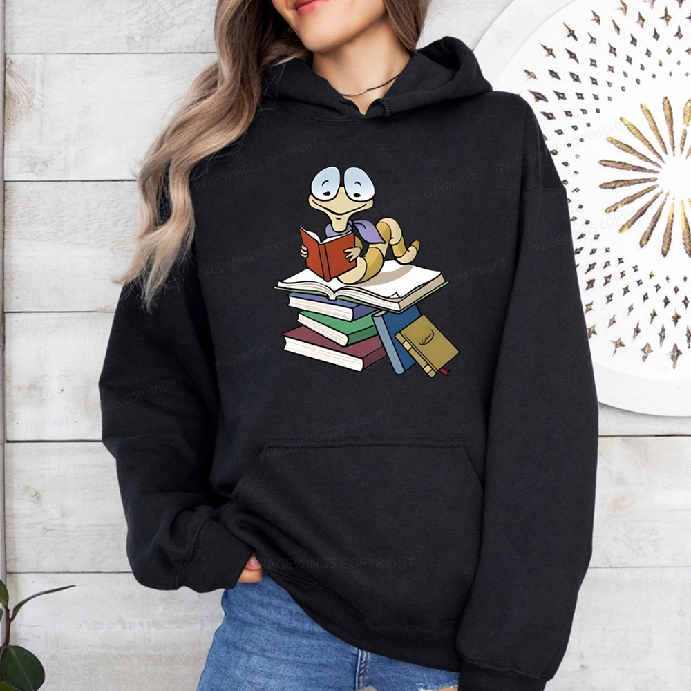 Pagewings Reading Snail and Book Unisex Classic Hoodie