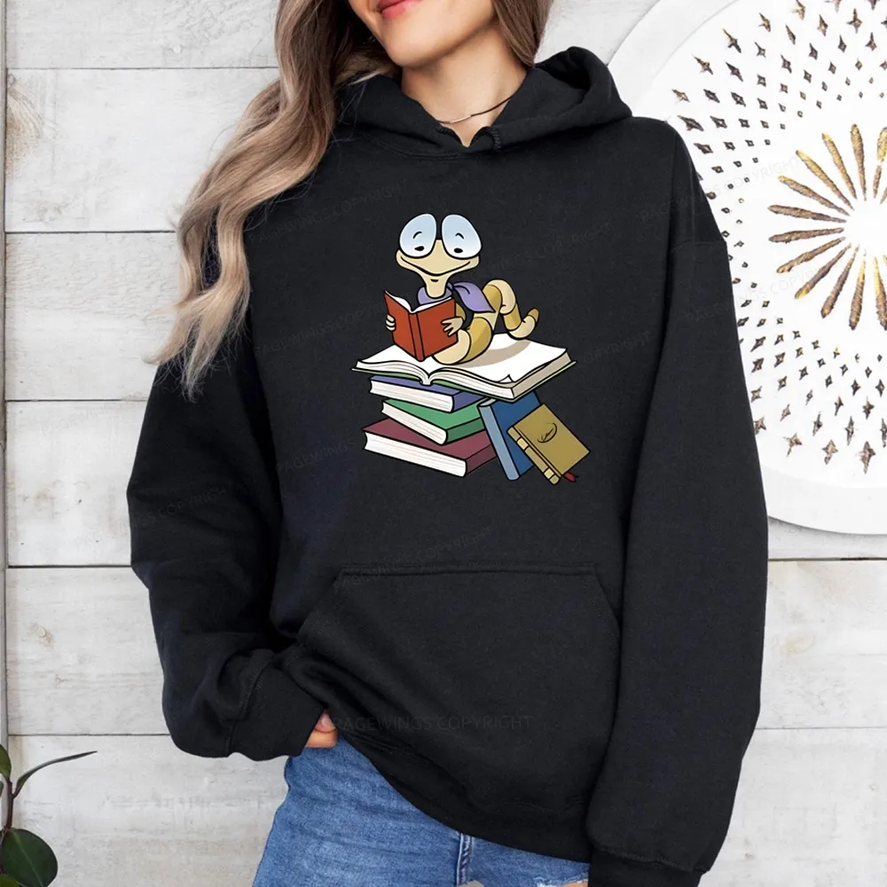 Pagewings Reading Snail and Book Unisex Classic Hoodie