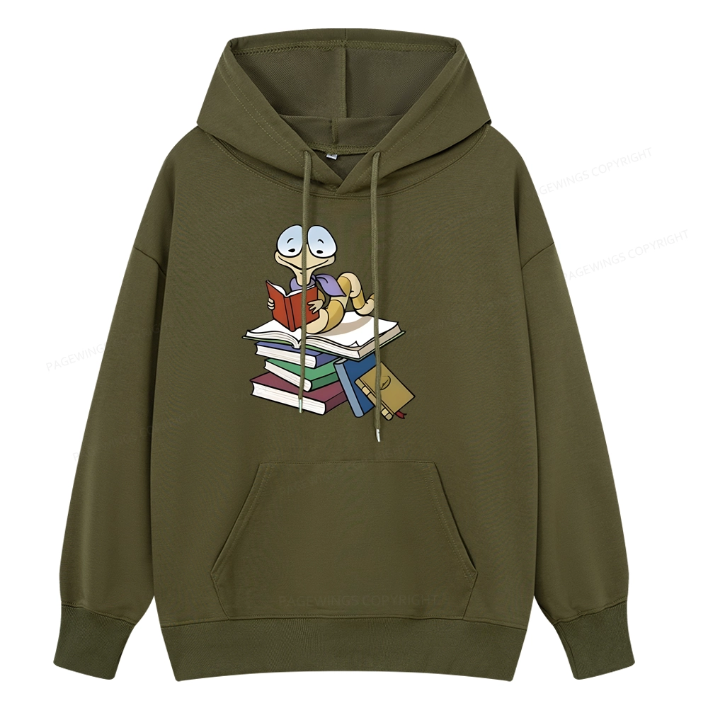 Pagewings Reading Snail and Book Unisex Classic Hoodie