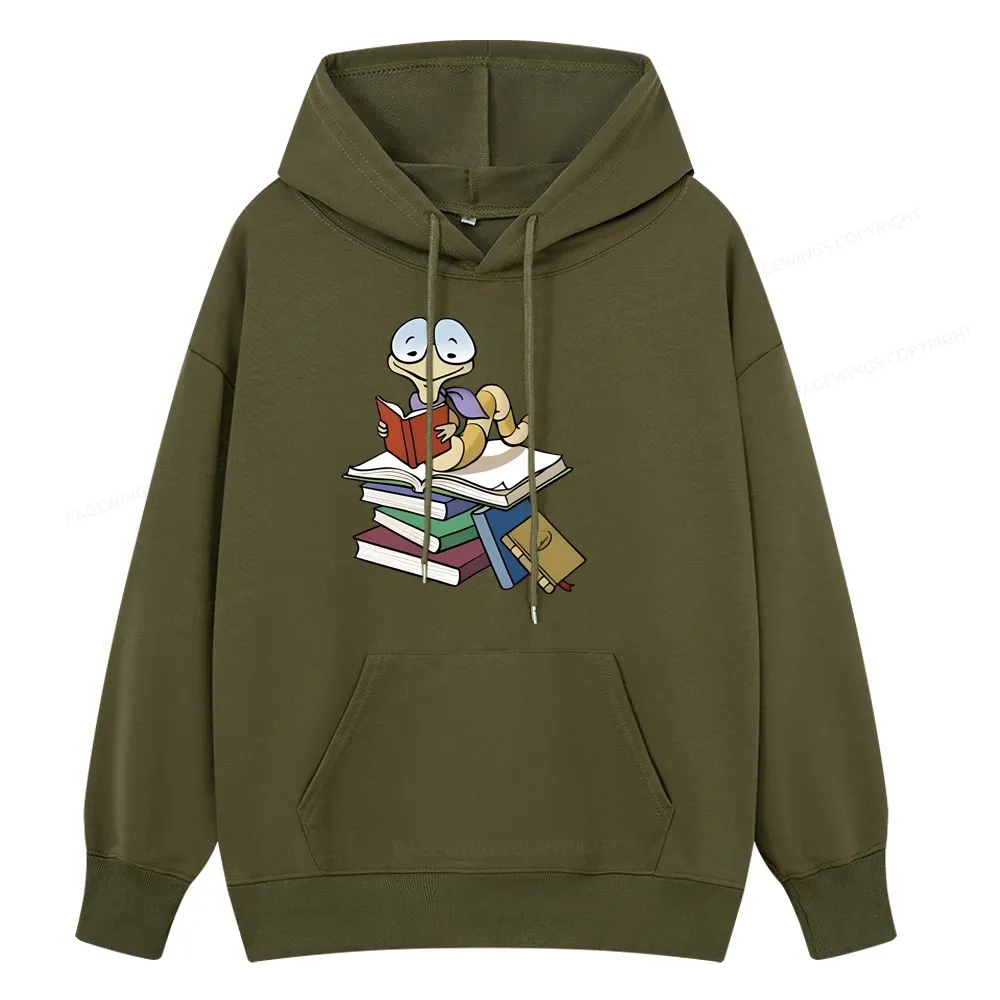 Pagewings Reading Snail and Book Unisex Classic Hoodie