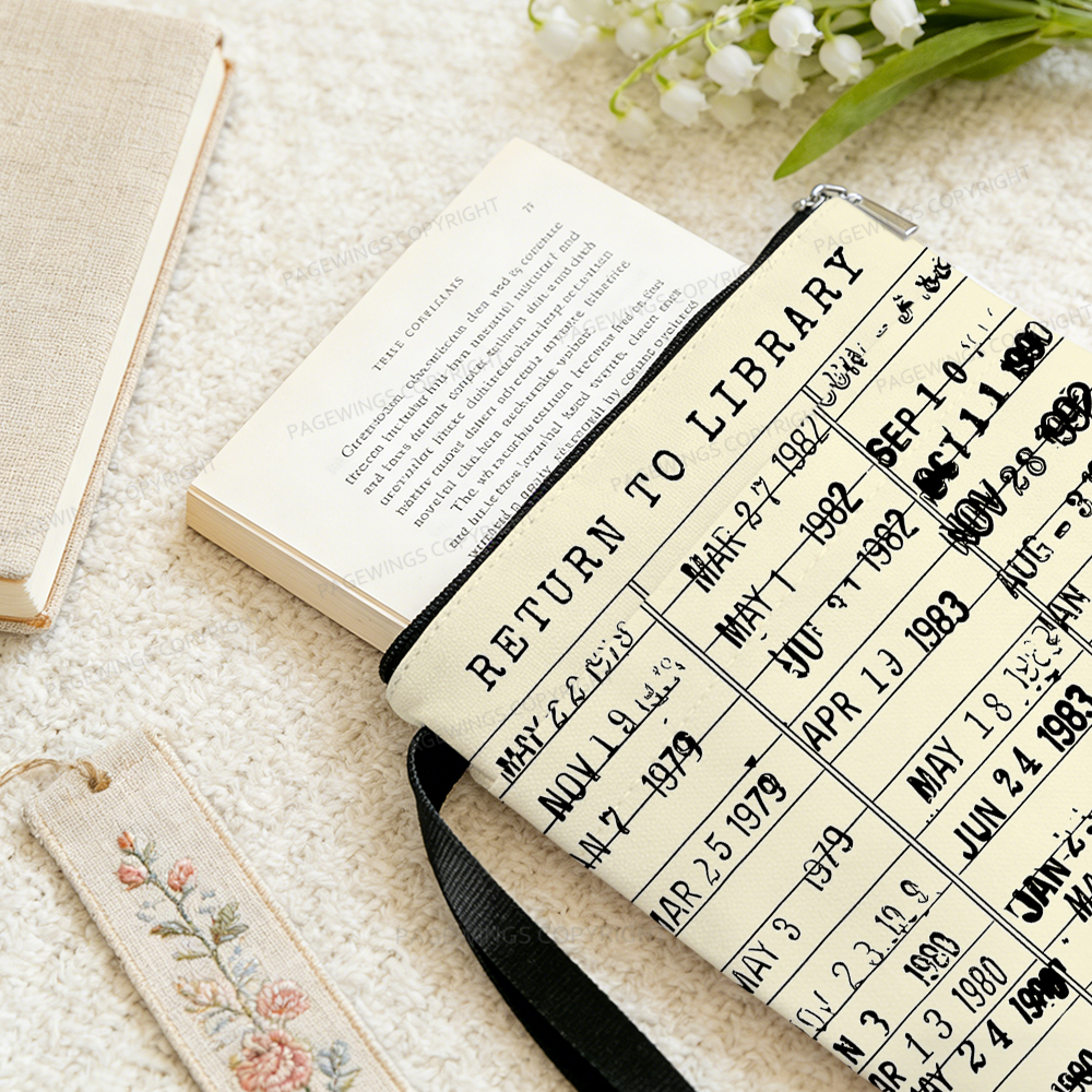 Pagewings Library Card Book Sleeve