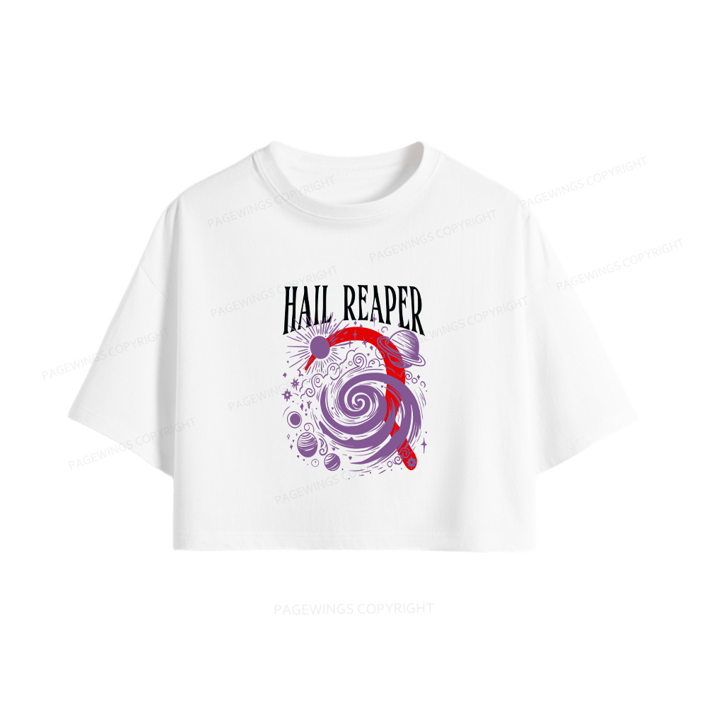 Pagewings Sci‑Fi Nerd Women Crop Tops