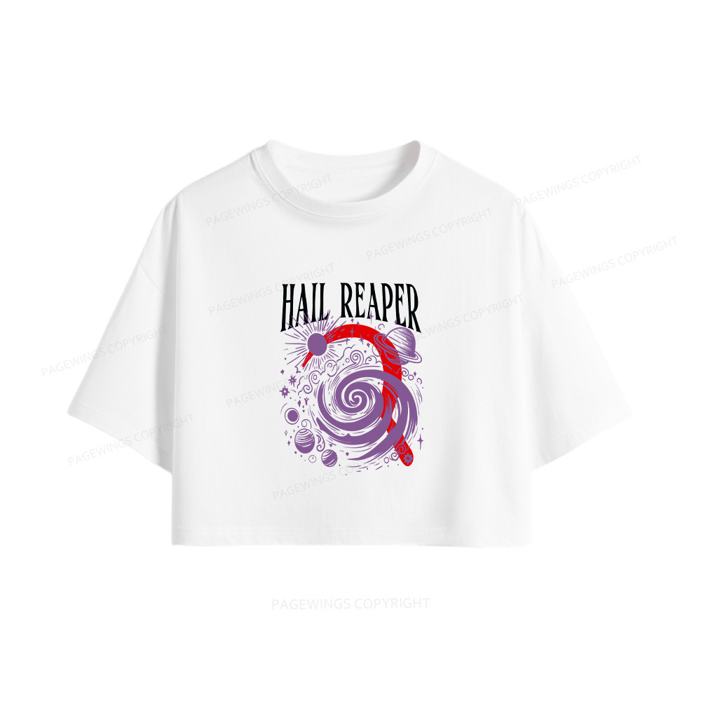 Pagewings Sci‑Fi Nerd Women Crop Tops