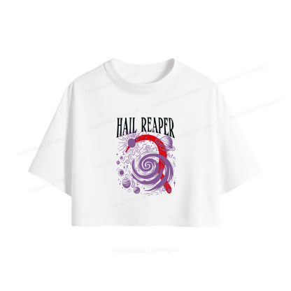 Pagewings Sci‑Fi Nerd Women Crop Tops
