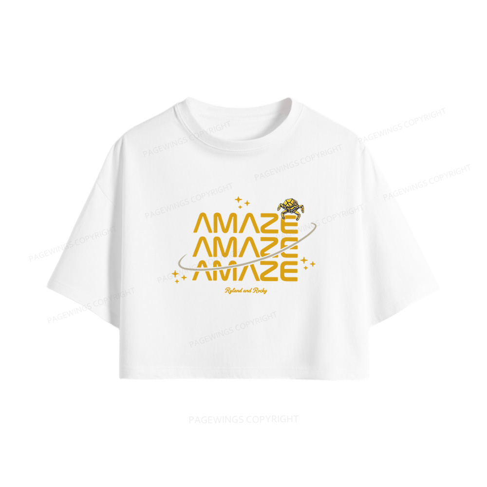 Pagewings Sci-Fi Book Lover Women Crop Tops