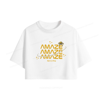 Pagewings Sci-Fi Book Lover Women Crop Tops
