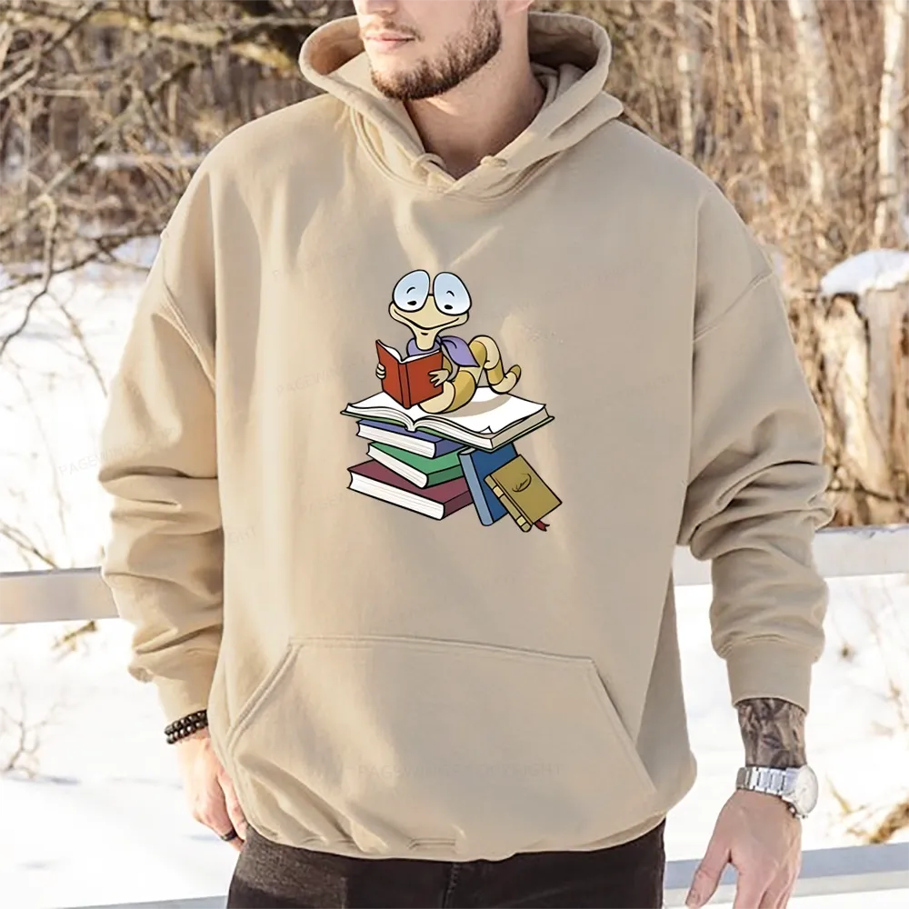 Pagewings Reading Snail and Book Unisex Classic Hoodie