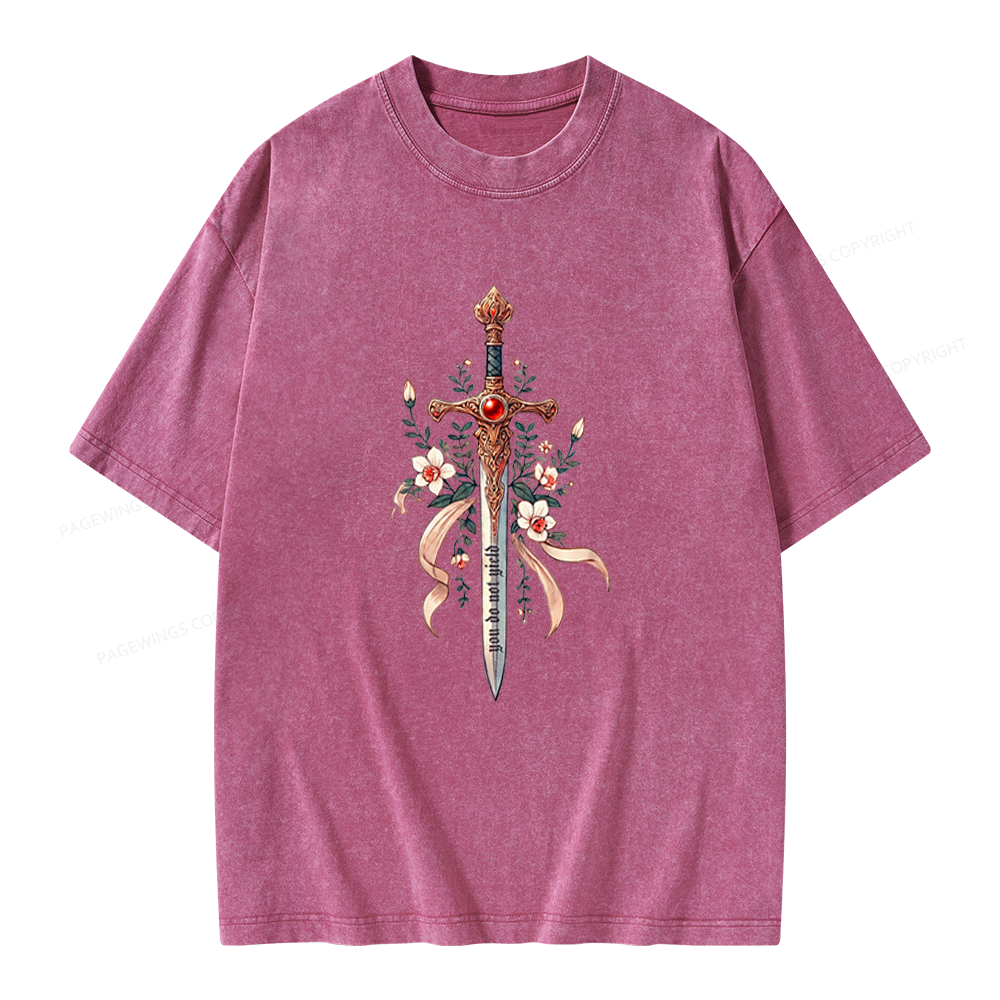 Pagewings You Do Not Yield Unisex Washed T-shirt