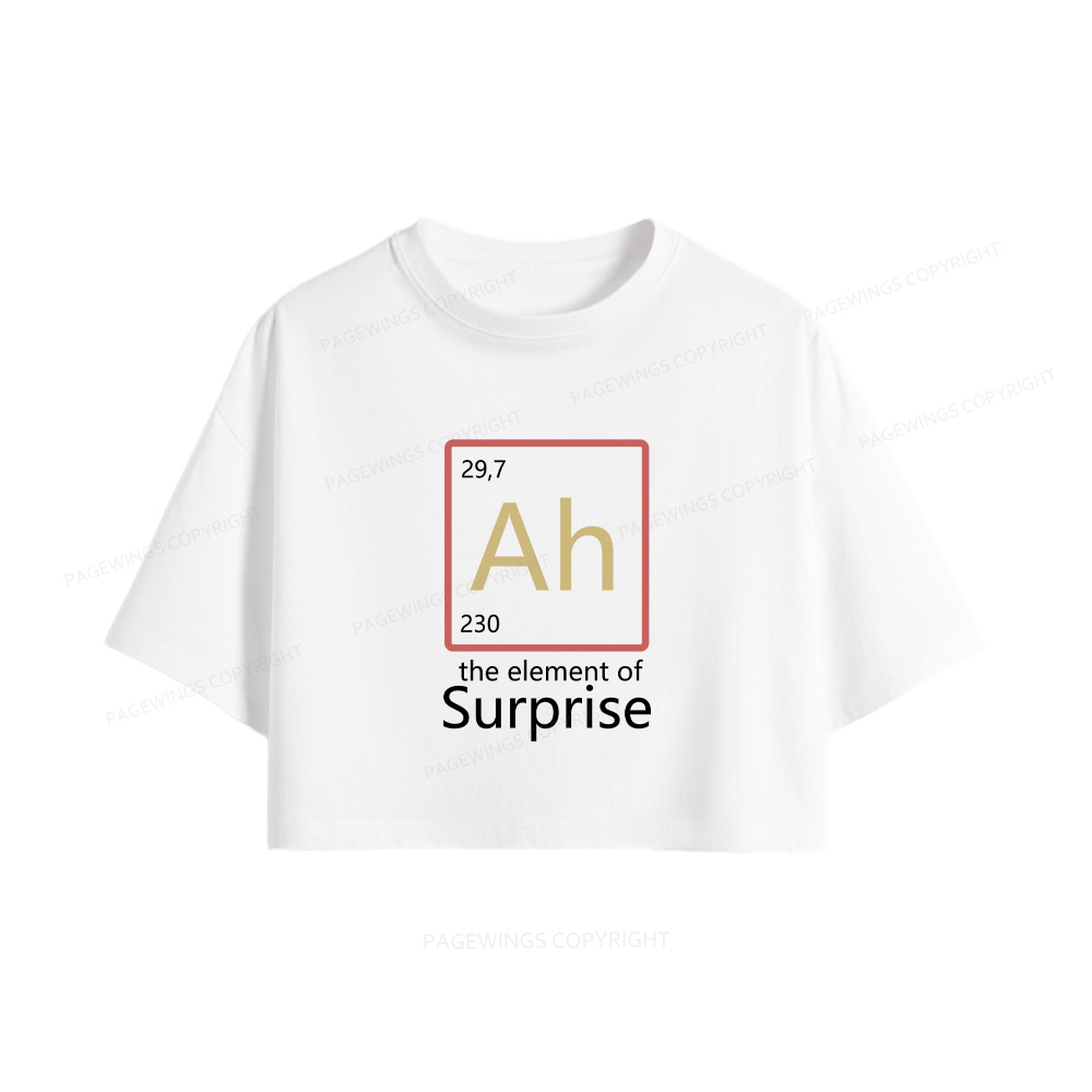 Pagewings The Element of Surprise Women Crop Tops