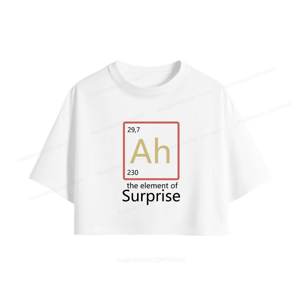 Pagewings The Element of Surprise Women Crop Tops