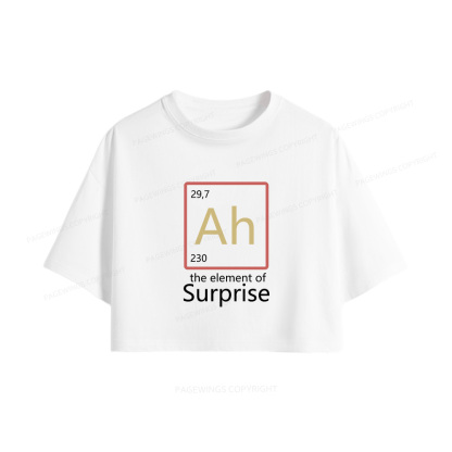 Pagewings The Element of Surprise Women Crop Tops