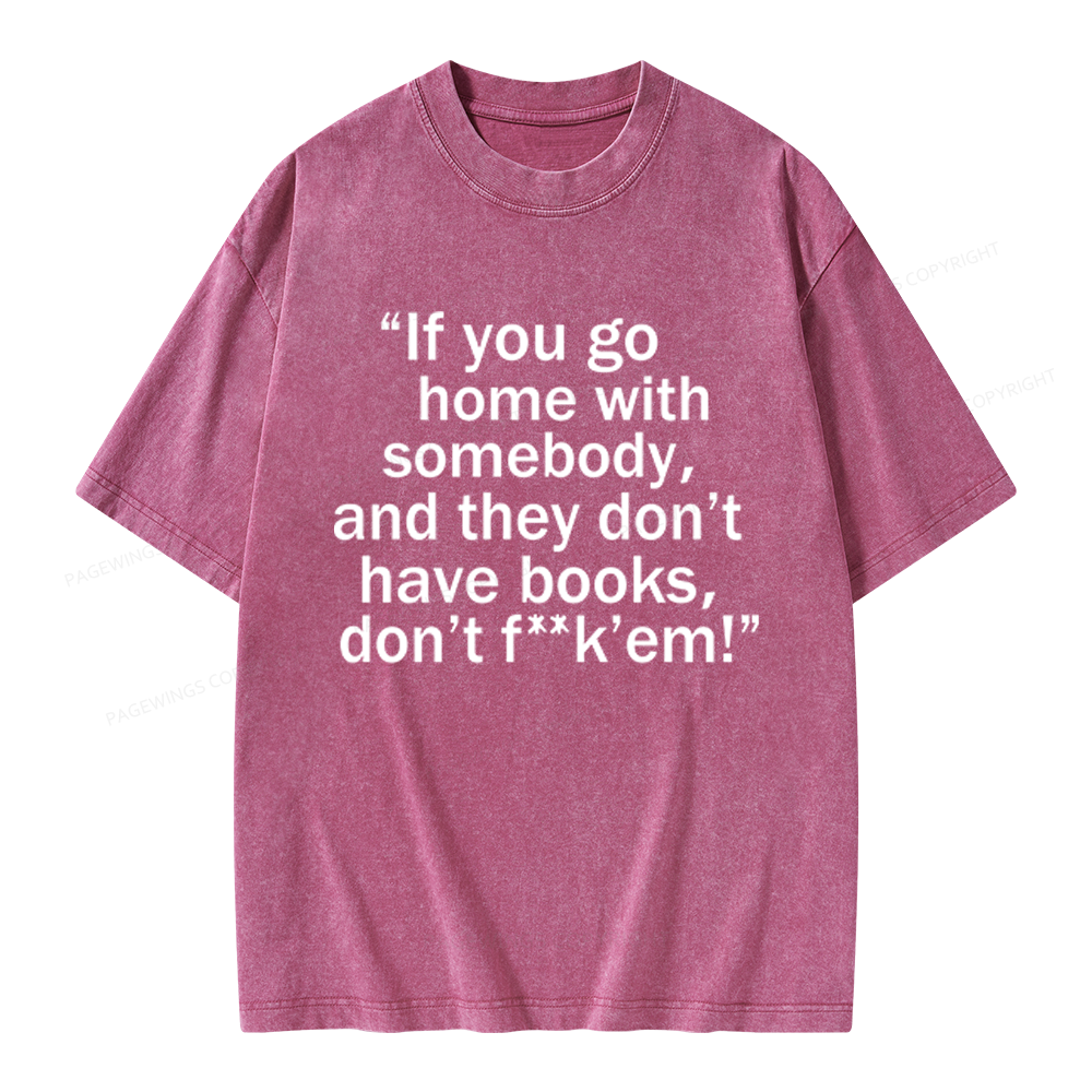 Pagewings Bookworm Quote Unisex Washed T-shirt