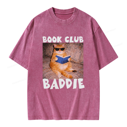 Pagewings Book Club Baddie Unisex Washed T-shirt
