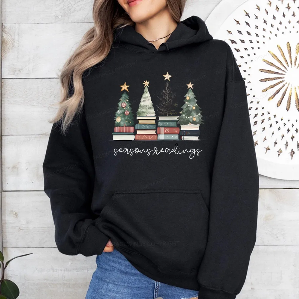 Pagewings Bookish Christmas Unisex Classic Hoodie
