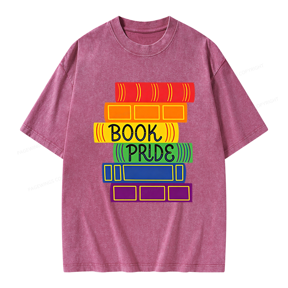 Pagewings Book Pride Unisex Washed T-shirt