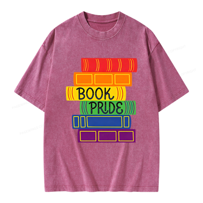Pagewings Book Pride Unisex Washed T-shirt