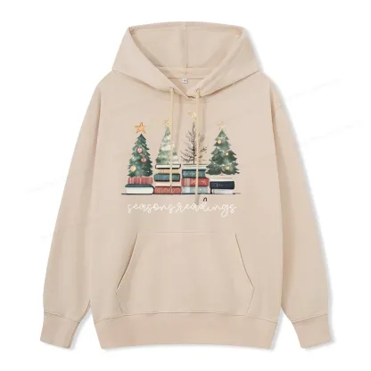 Pagewings Bookish Christmas Unisex Classic Hoodie