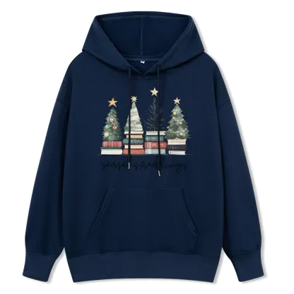 Pagewings Bookish Christmas Unisex Classic Hoodie