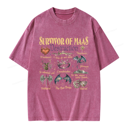 Pagewings Darkness Claim Us Unisex Washed T-shirt