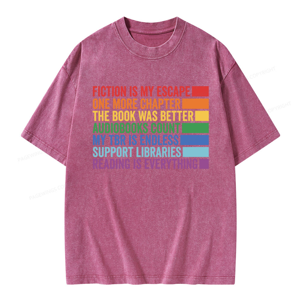 Pagewings One More Chapter Unisex Washed T-shirt