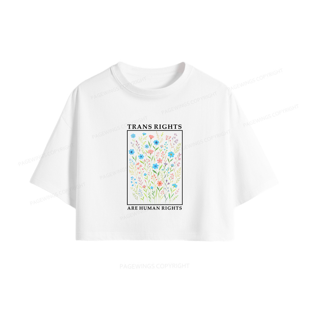 Pagewings Literacy And Justice For All Women Crop Tops
