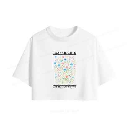 Pagewings Literacy And Justice For All Women Crop Tops