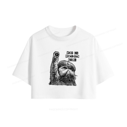 Pagewings Sci-Fi Book Lover Women Crop Tops