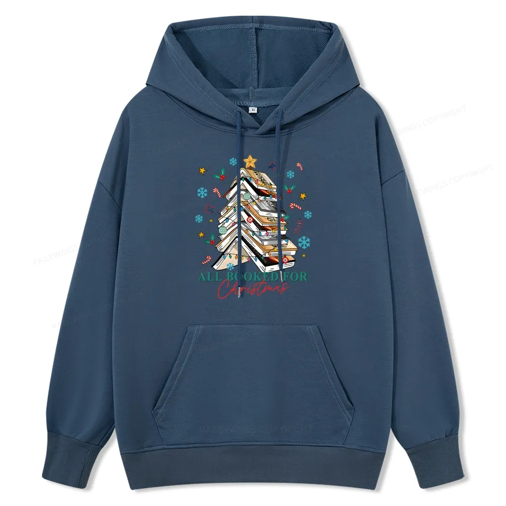 Pagewings Fourth Wing All Booked For Christmas Unisex Classic Hoodie