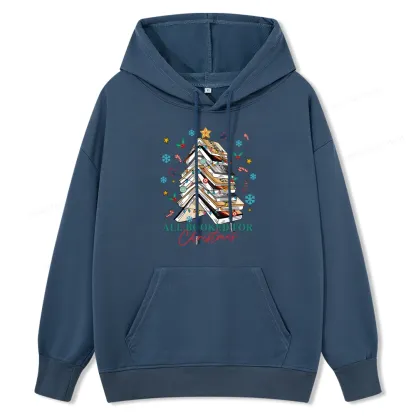 Pagewings Fourth Wing All Booked For Christmas Unisex Classic Hoodie