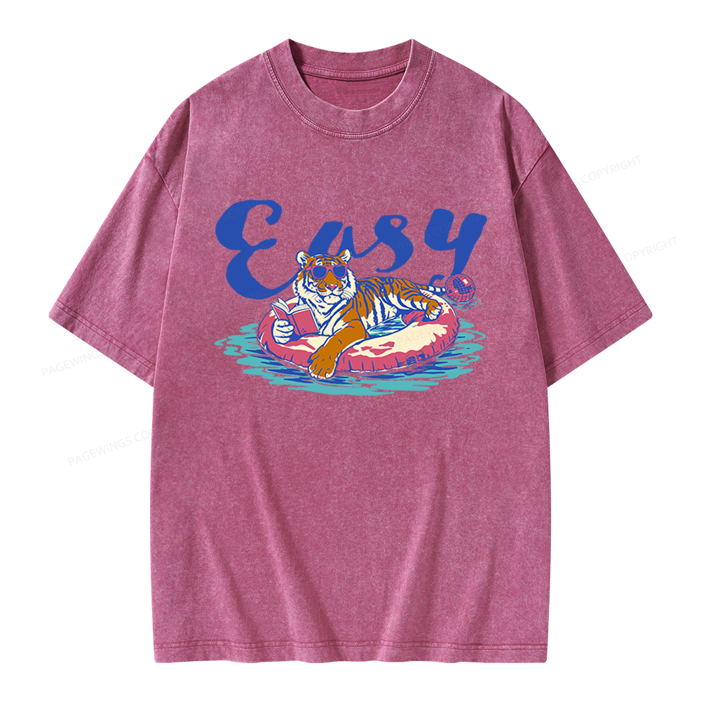 Pagewings Summer Reading Unisex Washed T-shirt