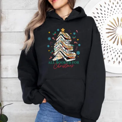 Pagewings Fourth Wing All Booked For Christmas Unisex Classic Hoodie