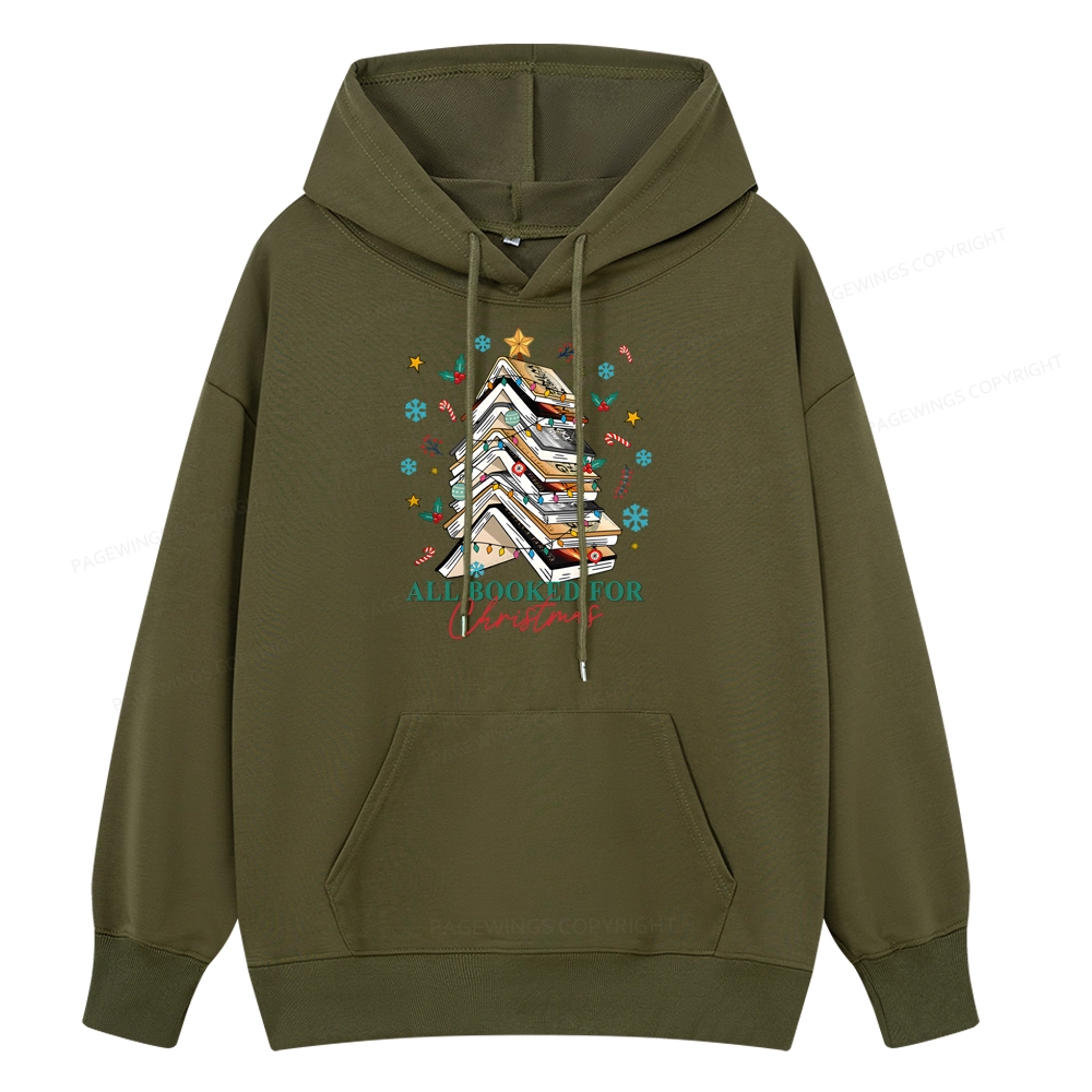Pagewings Fourth Wing All Booked For Christmas Unisex Classic Hoodie