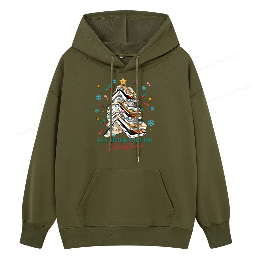 Pagewings Fourth Wing All Booked For Christmas Unisex Classic Hoodie