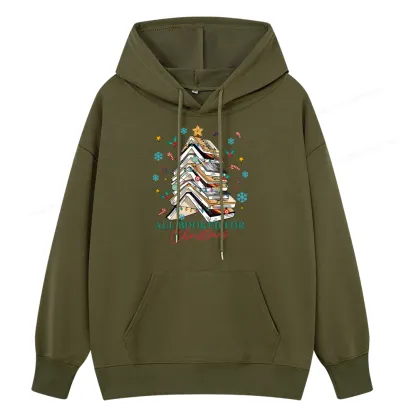 Pagewings Fourth Wing All Booked For Christmas Unisex Classic Hoodie