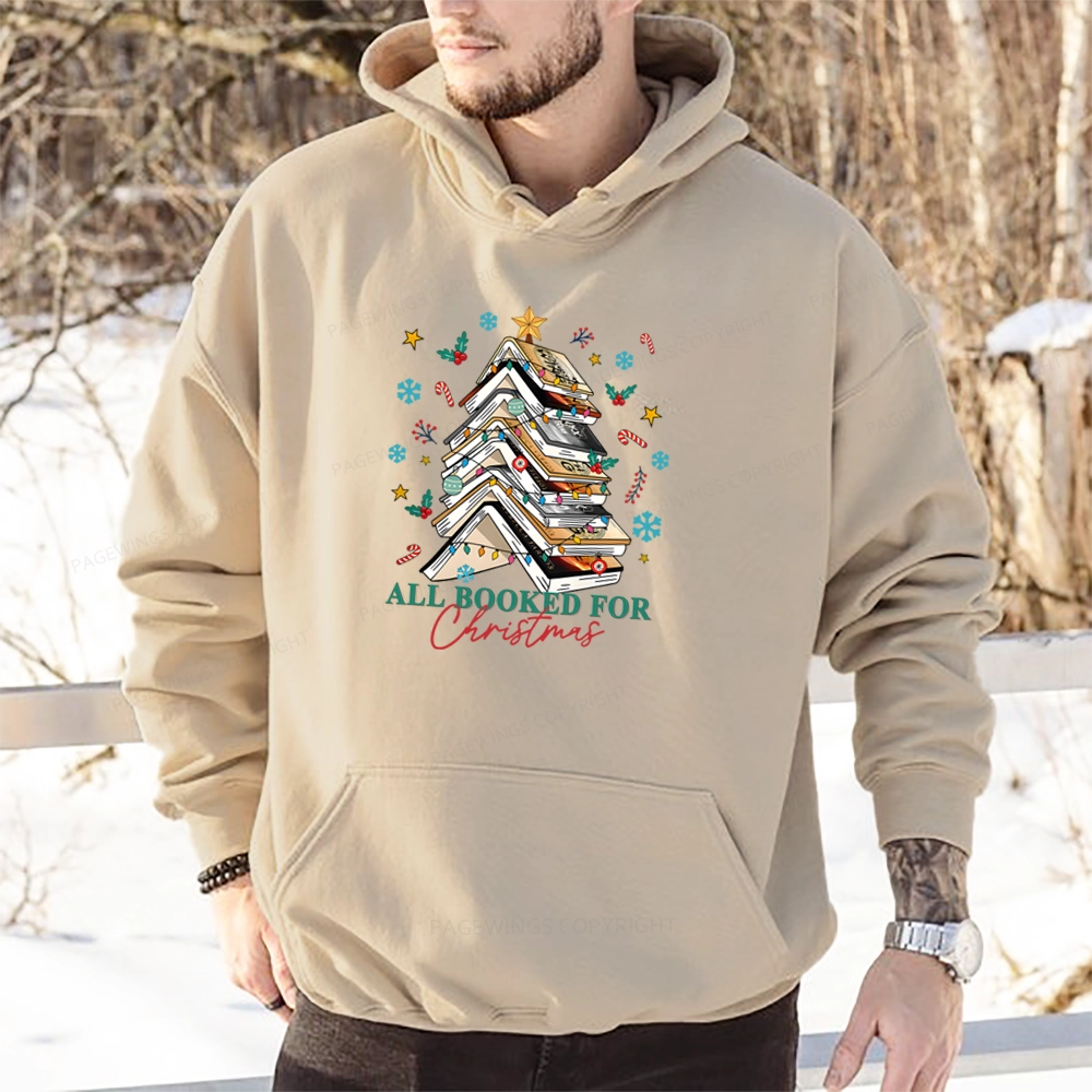 Pagewings Fourth Wing All Booked For Christmas Unisex Classic Hoodie