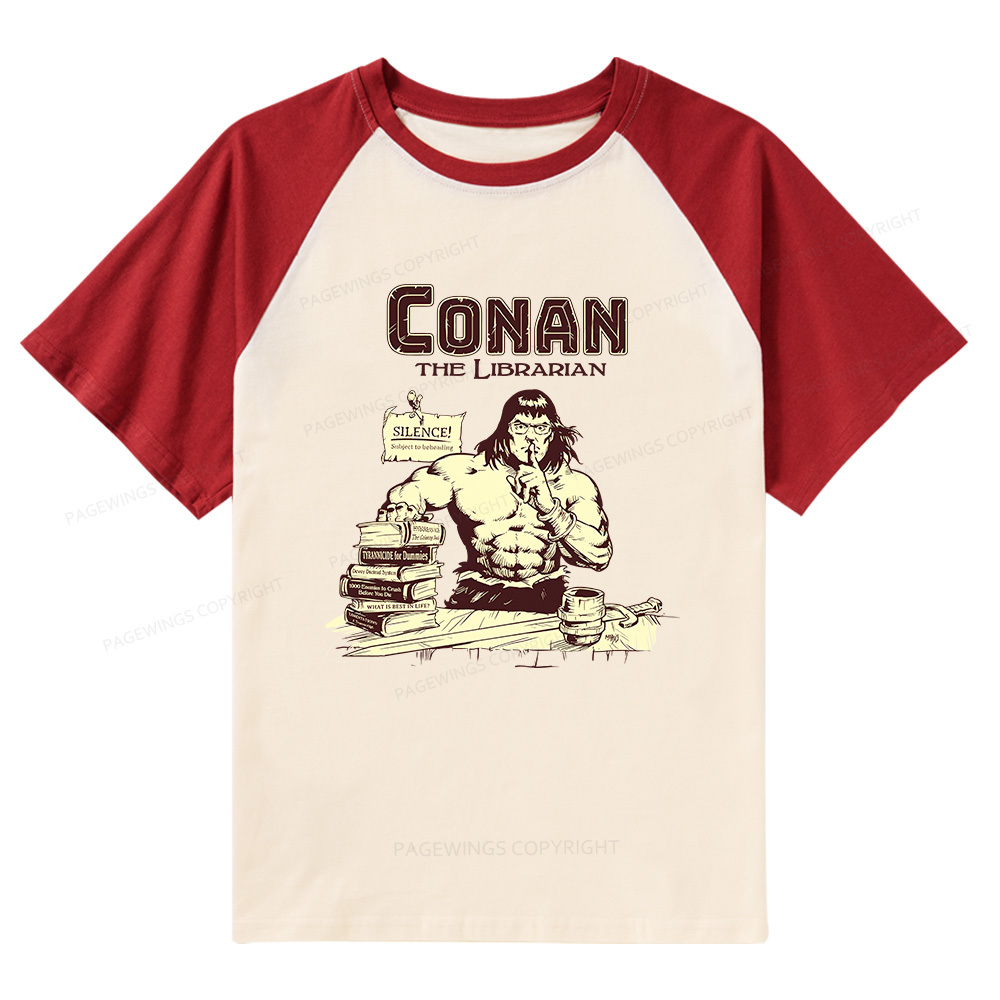 Pagewings Librarian Raglan T-shirt