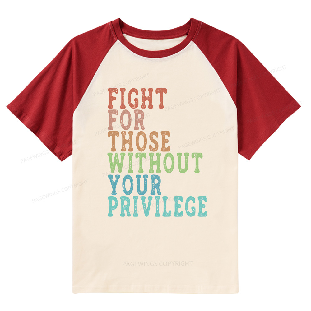 Pagewings Social Justice Raglan T-shirt