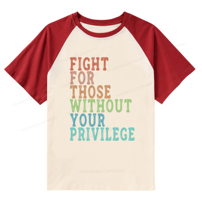 Pagewings Social Justice Raglan T-shirt